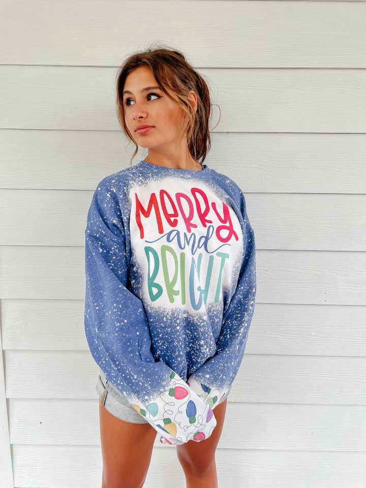 MERRY AND BRIGHT SLEEVE for wholesale by The Boujee Outlaws