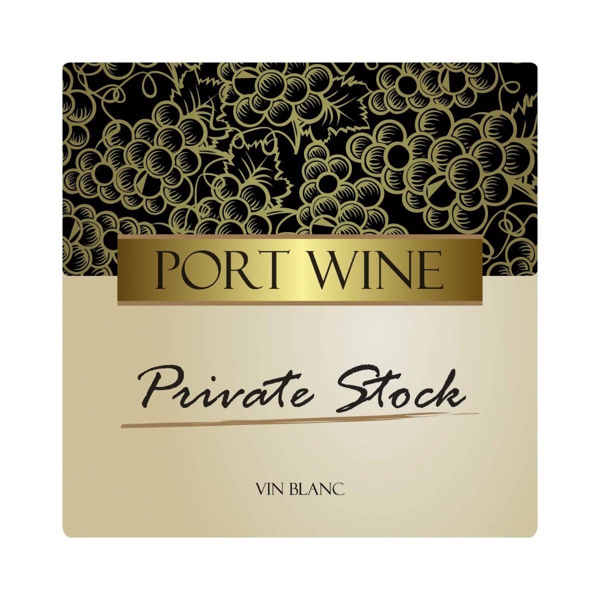 ABC Crafted Series - Wholesale Wine Glass - Port Wine Style 500 per Roll (3.78 in x 3.78 in | 9.6 cm x 9.6 cm)0
