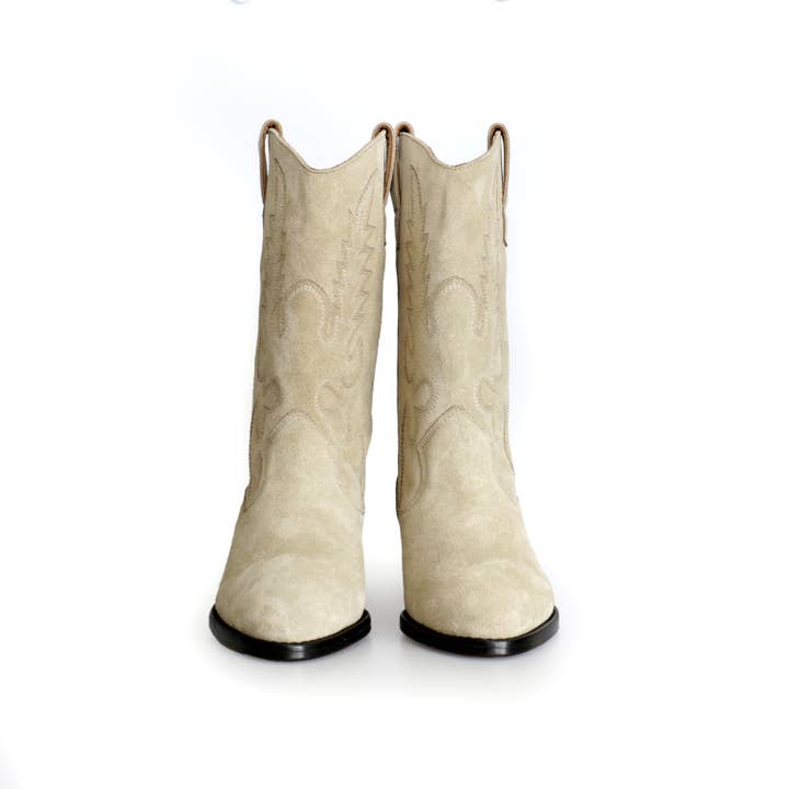 Medium Boot: ABA24 SUEDE LIGHT BEIJE for wholesale by Catarina Martins