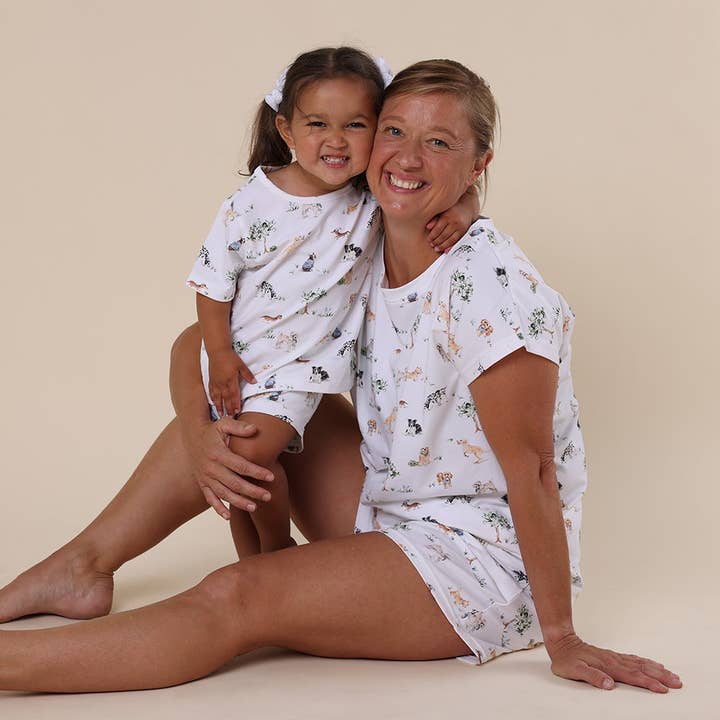 Snuggle Hunny - Vendita all'ingrosso Completo pigiama - Bambini - Set Pigiama per Bambini in Cotone Organico Dog Park5