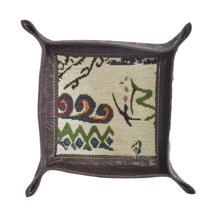 Bandeja multiusos Kion hecha a mano en piel para venta al por mayor de Hopofly Bags