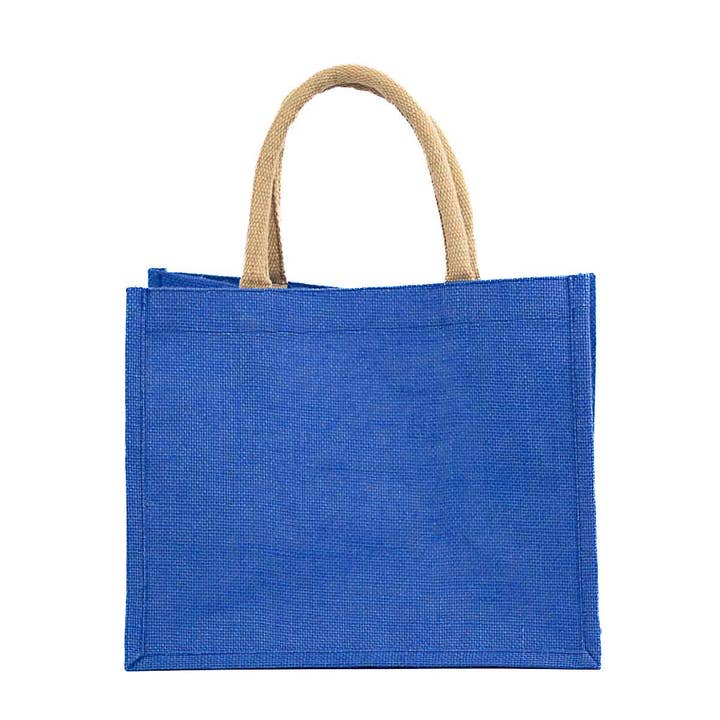 Jute Gift Tote Lapis 12x10x8 för wholesale av The Royal Standard