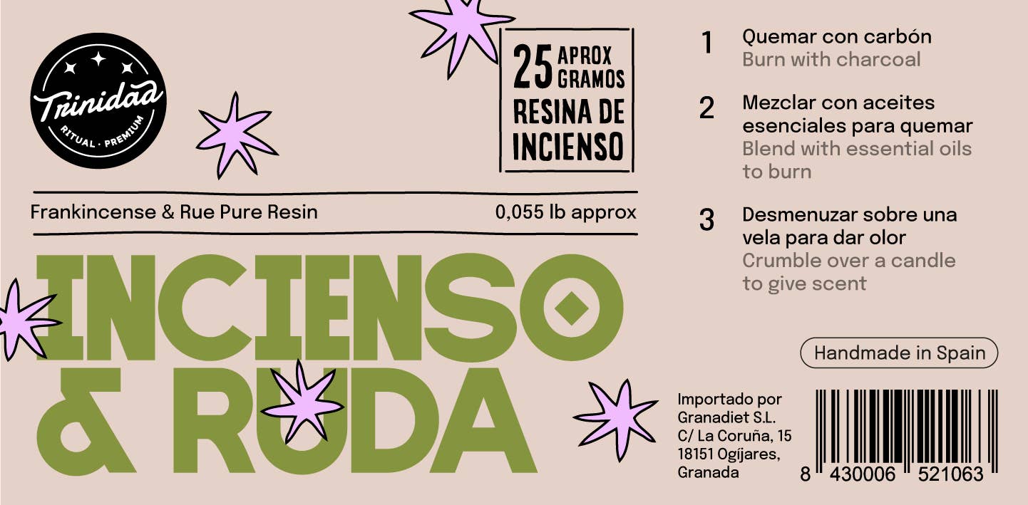trinidad - Wholesale Incense - Incense + Ruda Resin 25 Gr.1