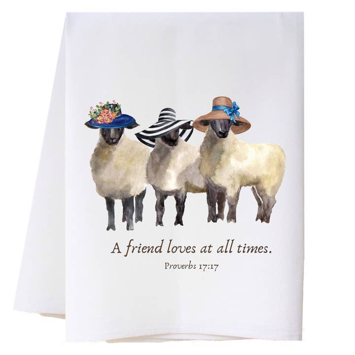 A Friend Loves Kitchen Towel for wholesale by Cora & Pate