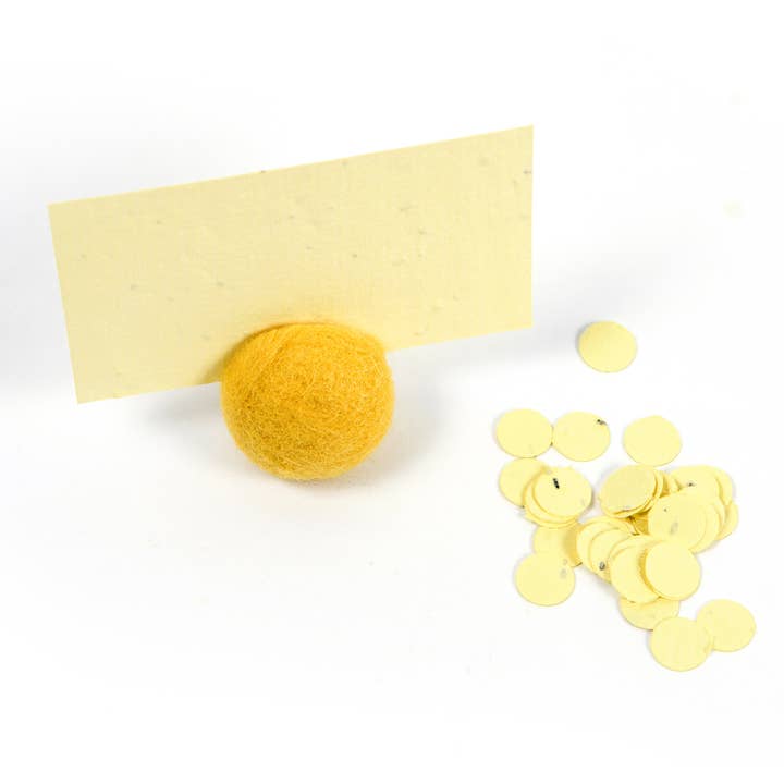 Mini Vildblomsfrö Konfetti - Citron Gul för wholesale av Studio 82°