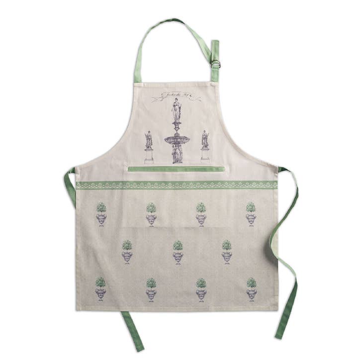 Apron 100% Cotton - Spring/Summer - Jardin Du Roy for wholesale by Maison d'Hermine - Design in Every Thread