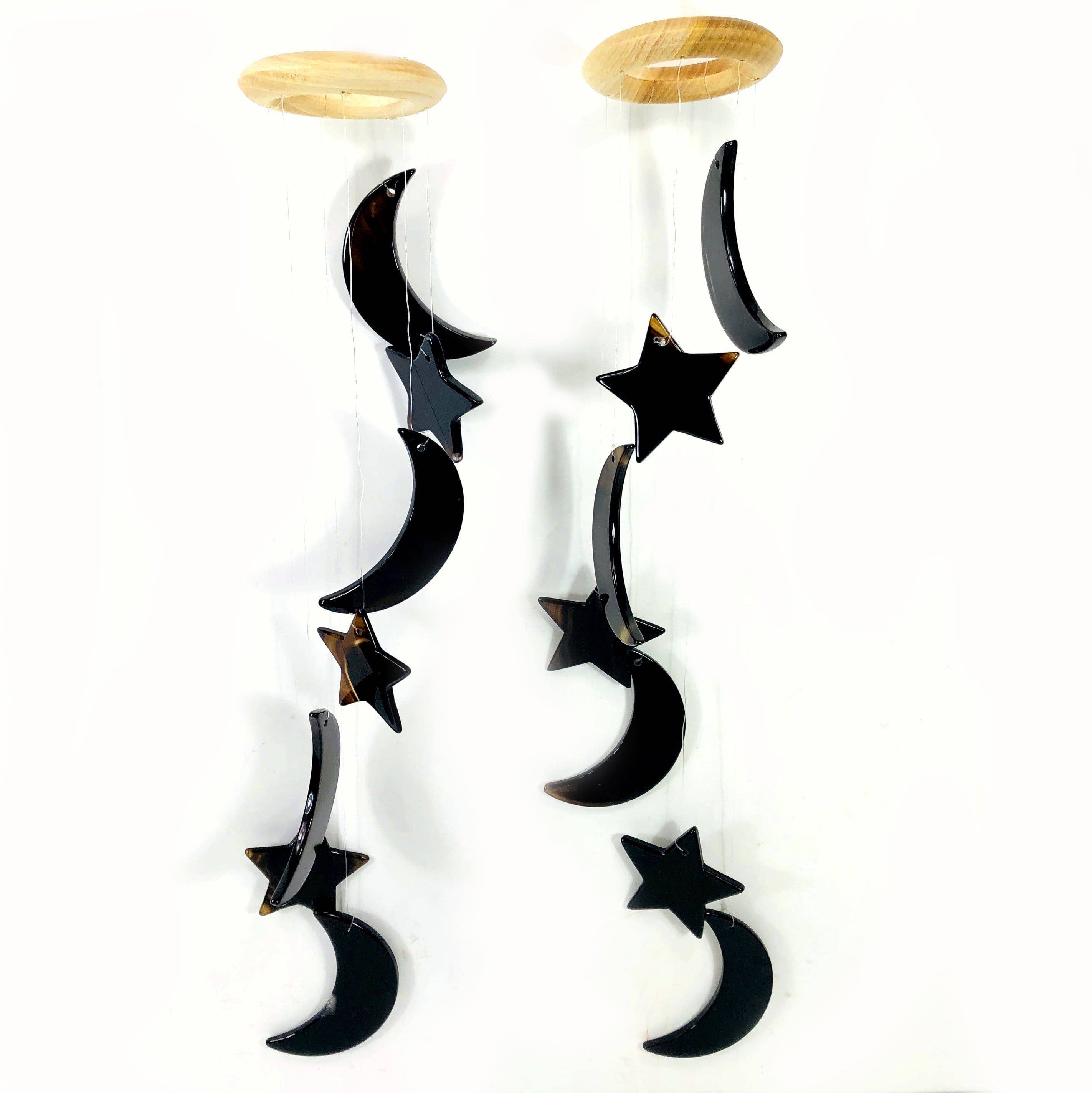 Rock Paradise - Wholesale Wind Chime - Crystal Agate Moon and Star Wind Chime - 5 Color Options3