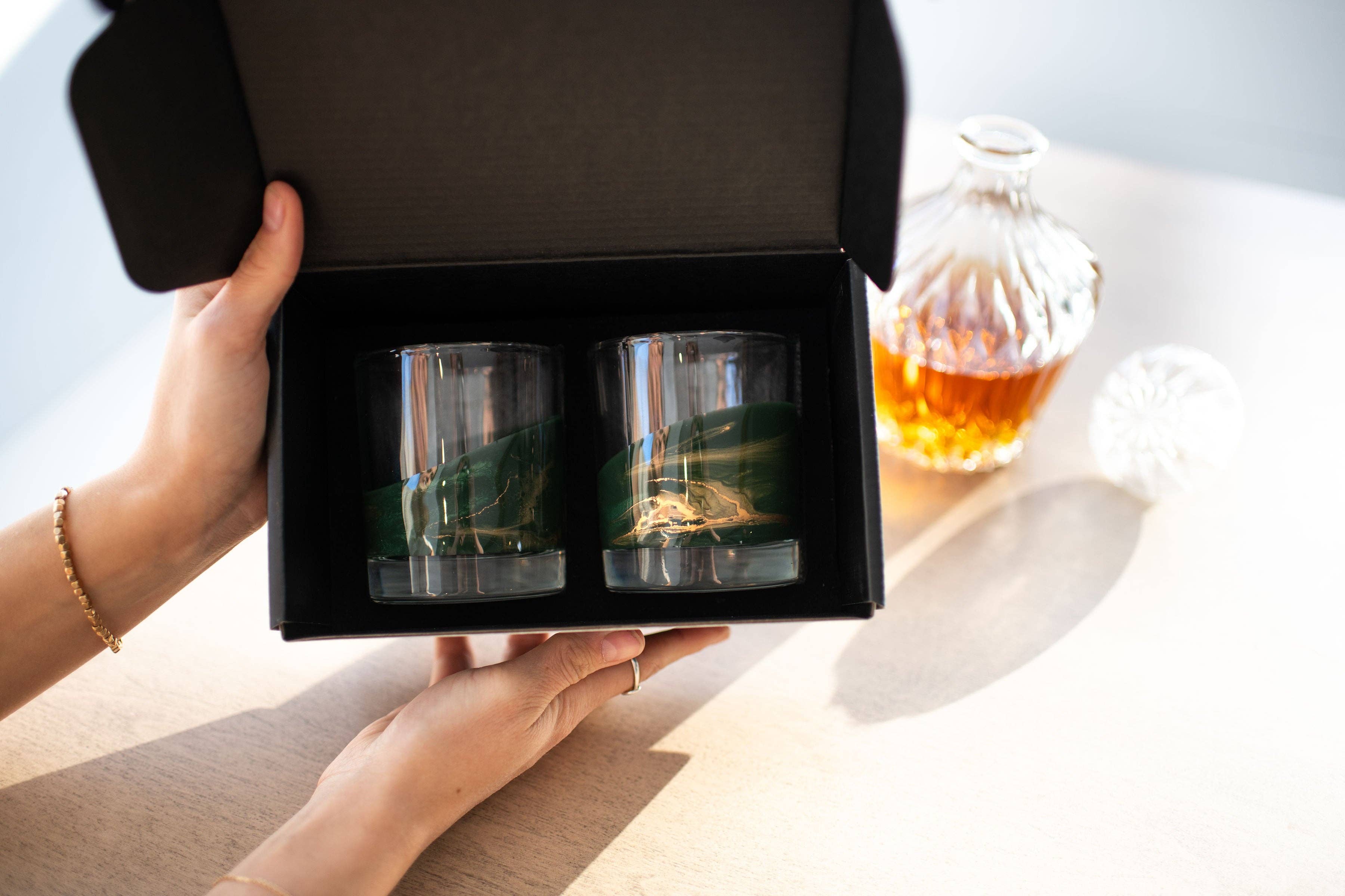 Lynn & Liana Designs - Wholesale Cocktail/Liquor Glass - NEW!!! Resin Coated Old Fashioned Whisky Glasses -NO TARIFFS16