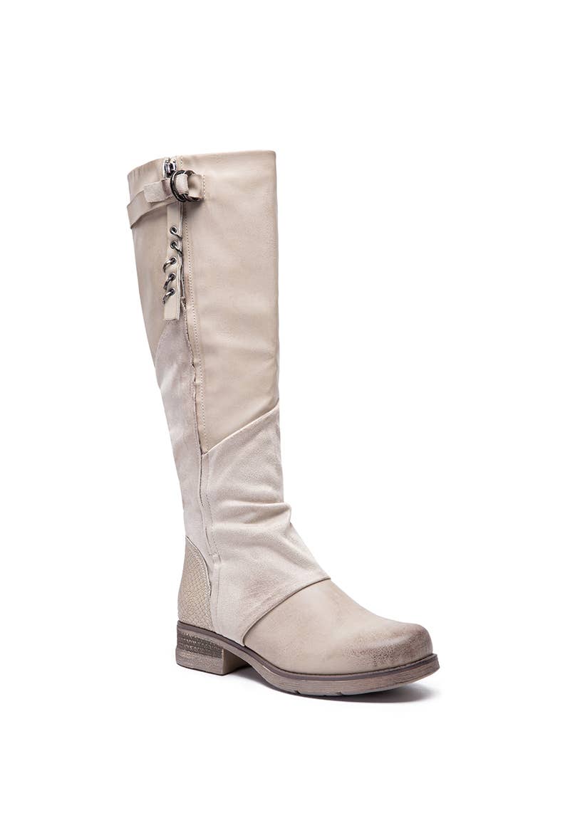 LADY GLORY - Wholesale Boots - Women's - Two-Tone Boot With Croco Print4