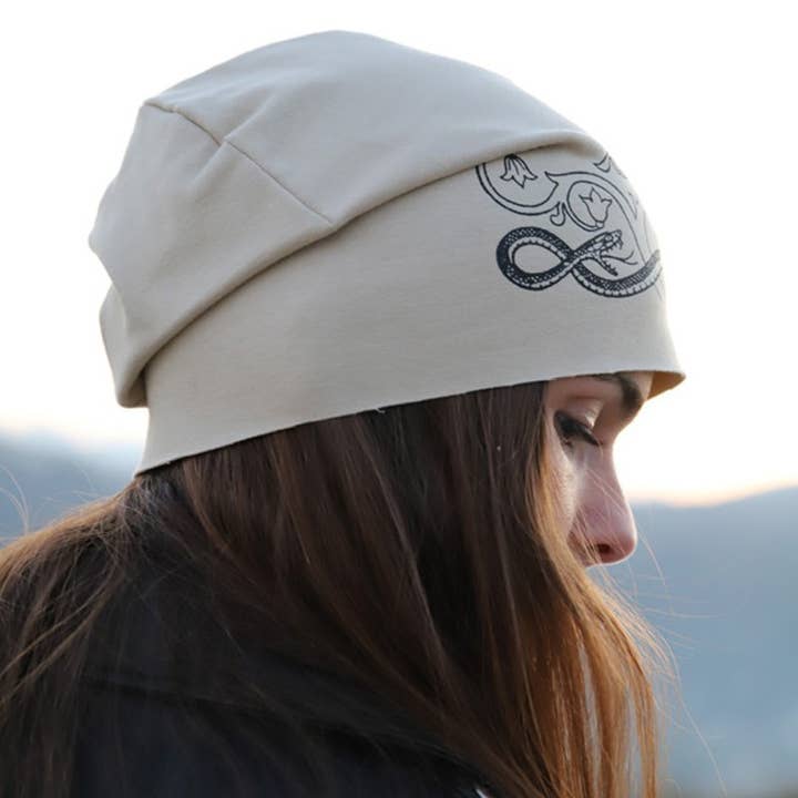 Purple Sardine – Engroshandel Beanie - Dame – 443 Cool Tattoo Beanie Hat, Bomuld Sweatshirt Stof Huer