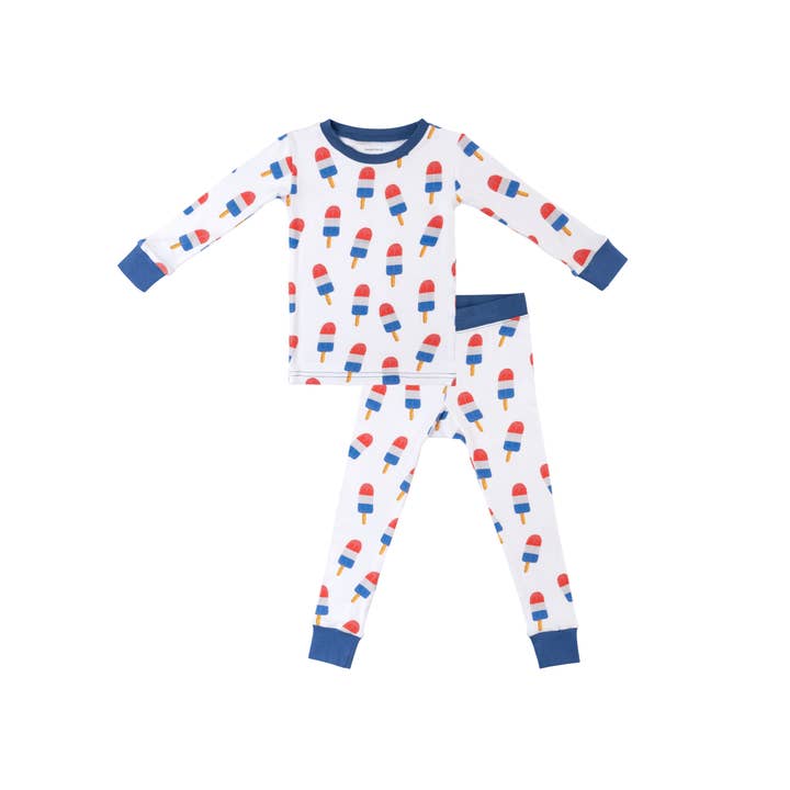 Dreamland Baby - Wholesale Sleepwear Set - Kids - Toddler/Kids Bamboo Pajamas - Patriotic Popsicles