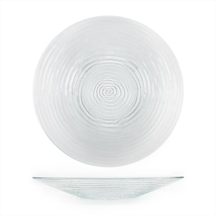 Glass Dinnerware dia.17.75" h:3" 4.5 qt. Round Clear Glass Bowl for wholesale by TURGLA HOME