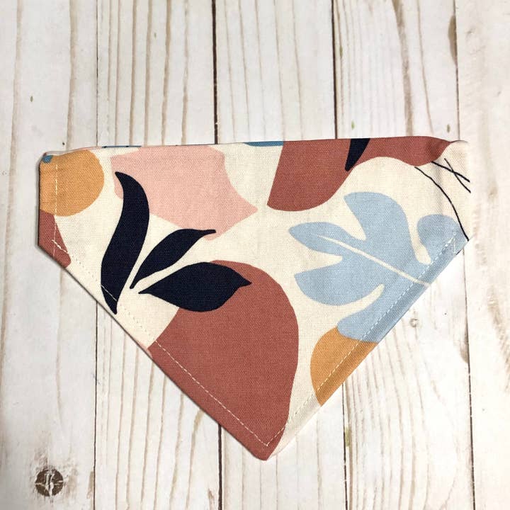 Bandana para animais de estimação em tecido tropical noir por atacado de MDStickerShop