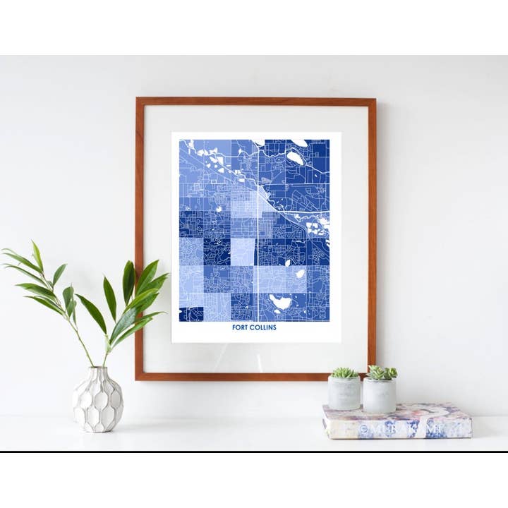 Juanita's Adventures - Wholesale Art Print - Juanitas Fort Collins Map Print2