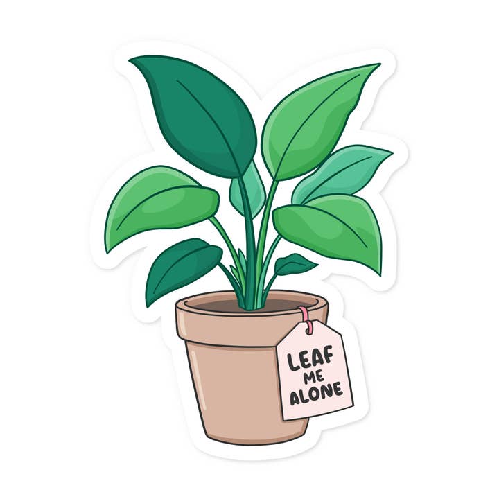 Autocollant "Laisse-moi tranquille" pour la vente par The Retail Supply