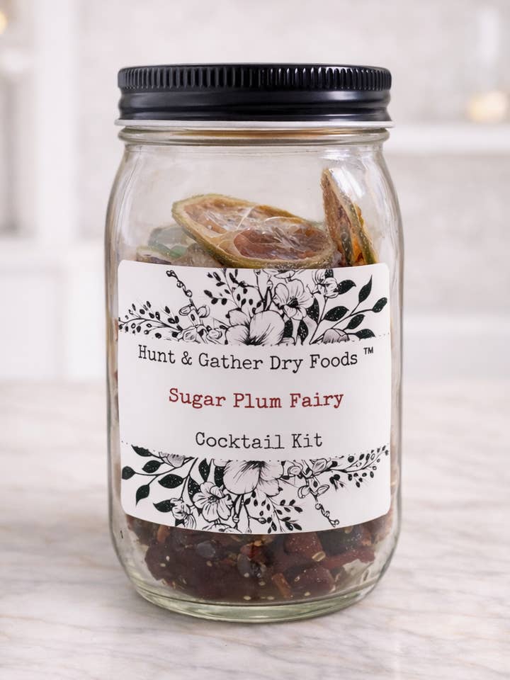 Sugar Plum Fairy Cocktail Infusion Kit for wholesale by Hunt and Gather Dry Foods