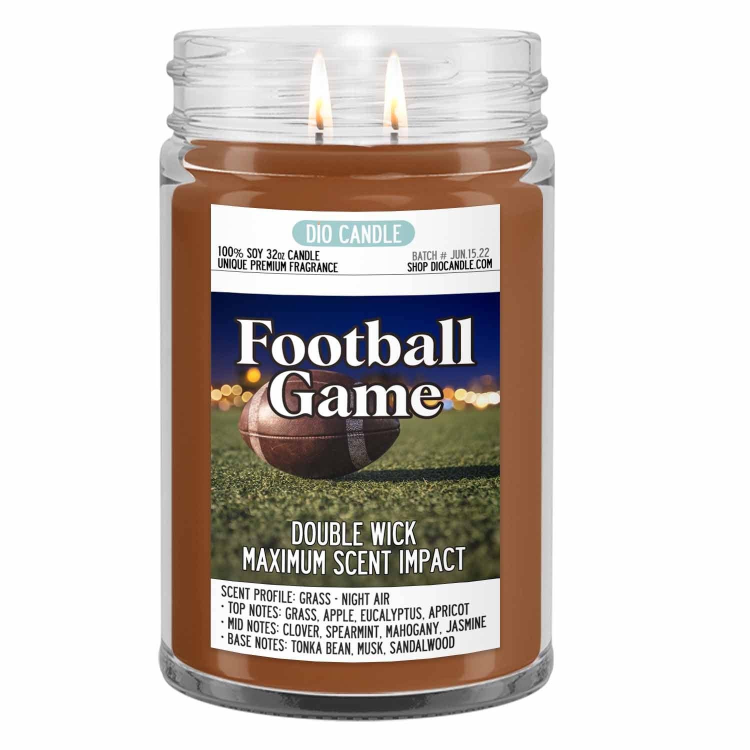 Dio Candle Company - Wholesale Jar/Filled Candle - Football Candle1