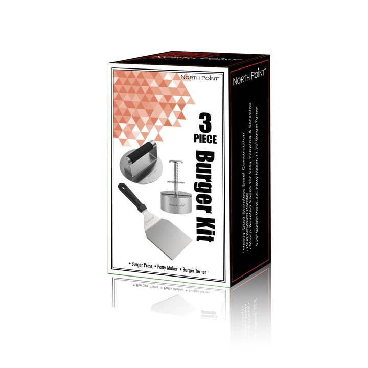 Style Asia - Vente Ustensile/gadget de cuisine - Kit de 3 pièces pour hamburgers North Point 1