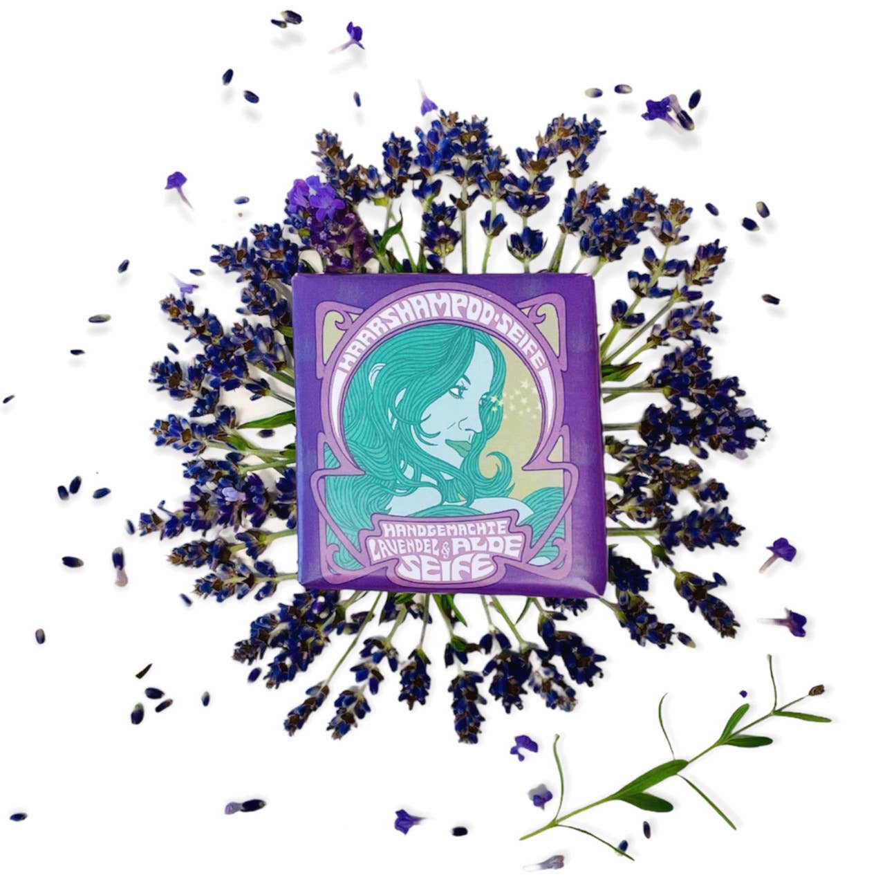 1000&1 Seife – Engroshandel Sæbestykke – Håndlavet sulfatfri vegansk hårsæbesæbe med lavendel og aloe vera1