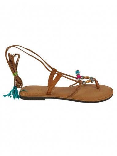 Kimago Look - Venta al por mayor Sandalias - Mujer - Sandalia hippie griega con bolas