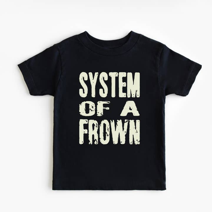 SYSTEM OF A FROWN Kids Tee for wholesale by Little Groupies