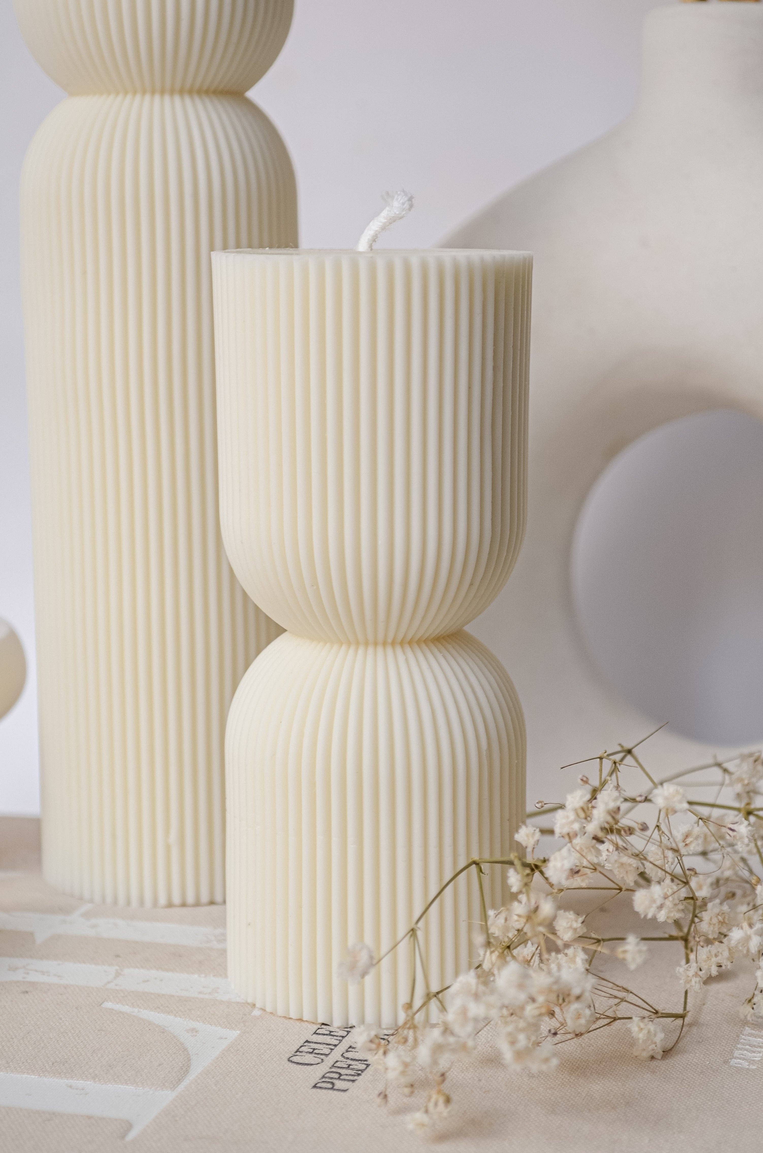 Hiroyi Decor – wholesale Pelarljus – Räfflad modern pelarljus0