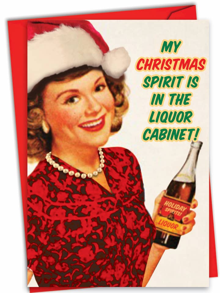 Biglietto natalizio singolo - Christmas Spirit per la vendita all'ingrosso da parte di NobleWorks