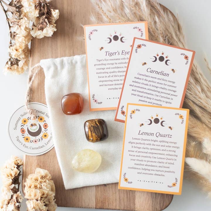 Set di Cristalli del Solstizio d'Estate per la vendita all'ingrosso da parte di Something Different Wholesale