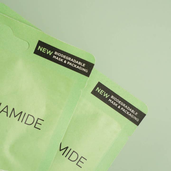 BEAUTYPRO – wholesale Skincare face mask – CICA + NIACINAMIDE Facial Sheet Mask - 100% Biodegradable9