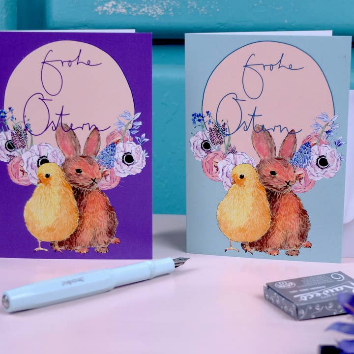 Hälsningskort A6 Kanin och Kyckling för wholesale av Wonder Of Today