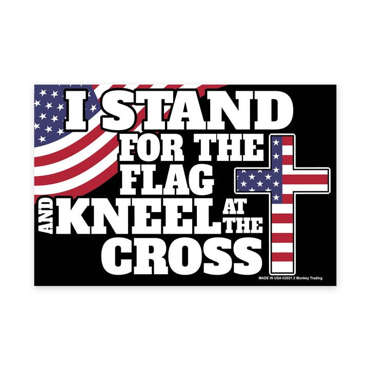 I Stand For The Flag - 4 x 6 in. Magnet for wholesale by Lucky Shot