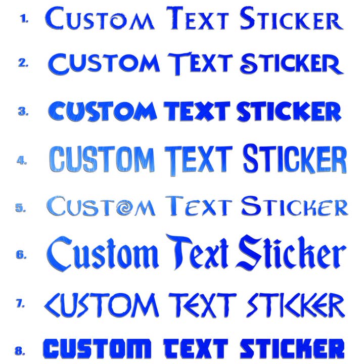 Famous Movie Fonts Sticker for wholesale by WinsterCreations™