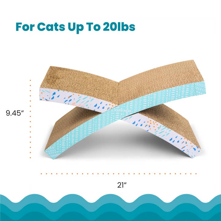 Pet Palette Distribution - Wholesale Pet Scratcher - Cat - Catstages Easy Life Hammock Corrugated Cat Scratcher4