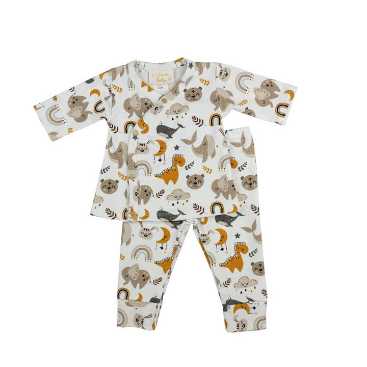 Haute Baby - Wholesale Clothing Set - Baby - Haute Baby Safari Love Criss Cross Set for Infant & Toddlers