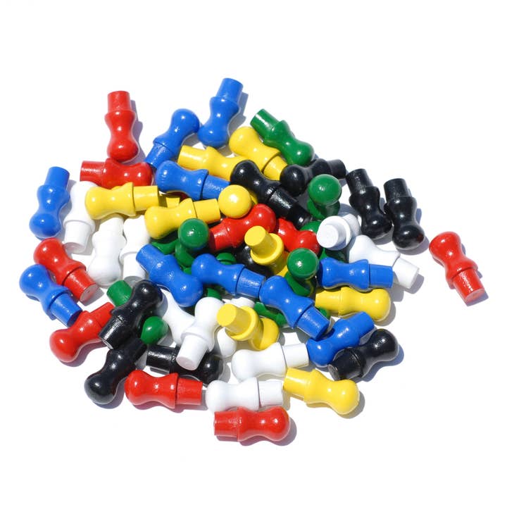 Wood Expressions - Wholesale Board Game - Replacement Wooden Pegs for Chinese Checkers - 1 inch1