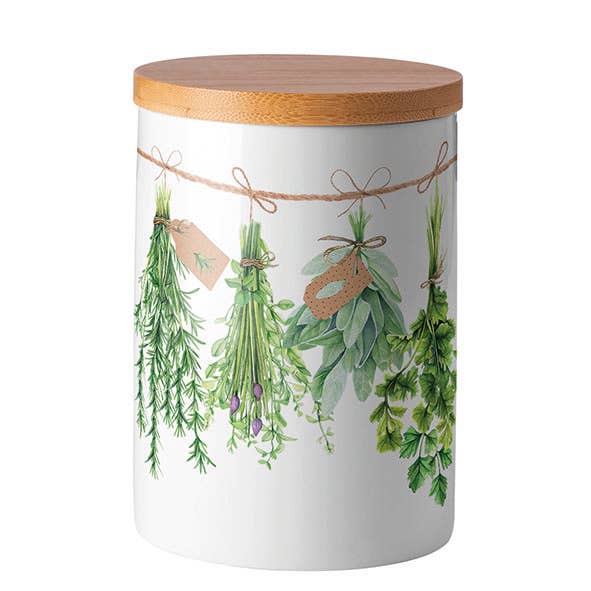 Bocal de rangement (MOYEN) - Herbes fraîches pour la vente par Elegant Gifts