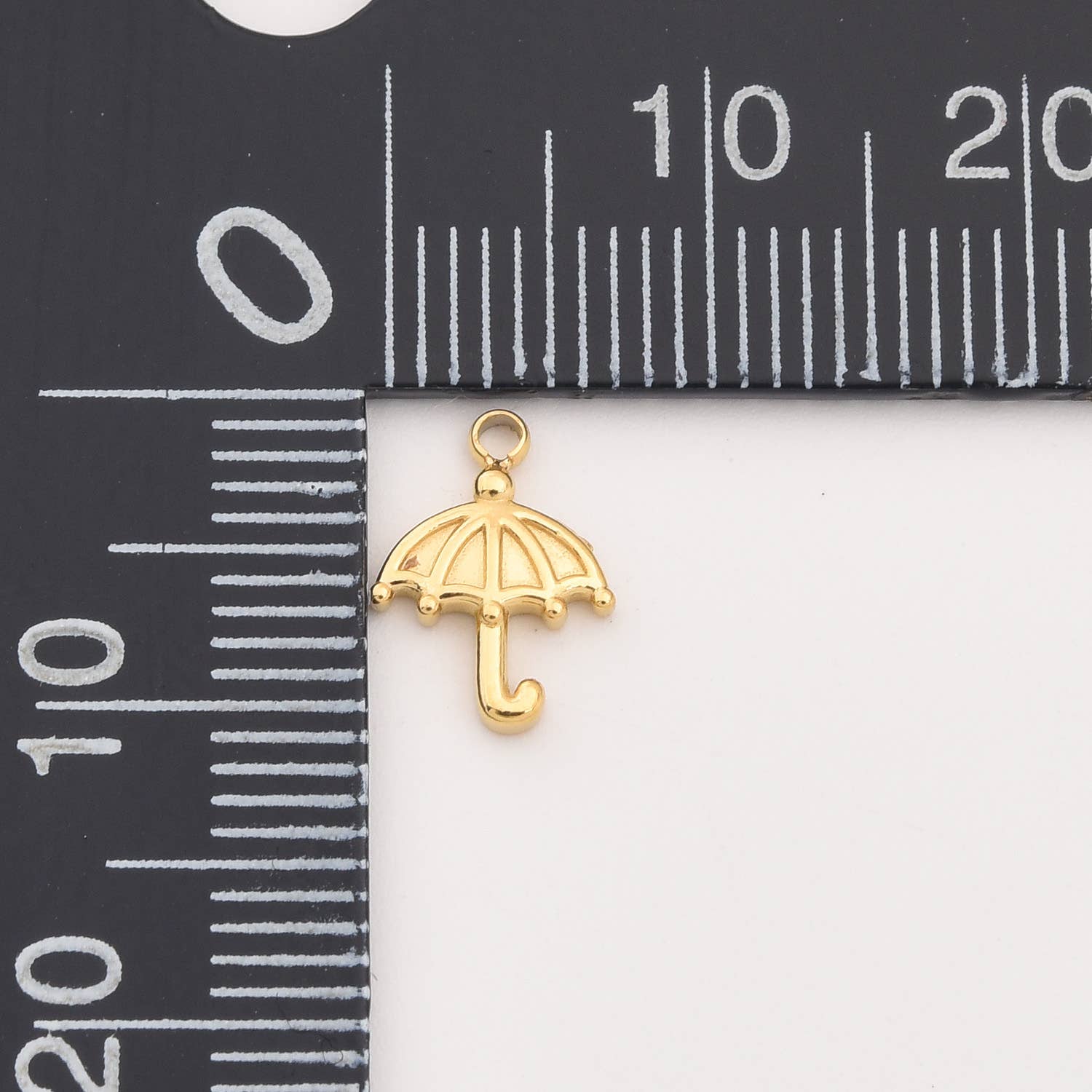 findings4uGem – wholesale Pendant/charm necklace – Gold Filled Stainless Steel Umbrella Charm Pendant, SCP0223