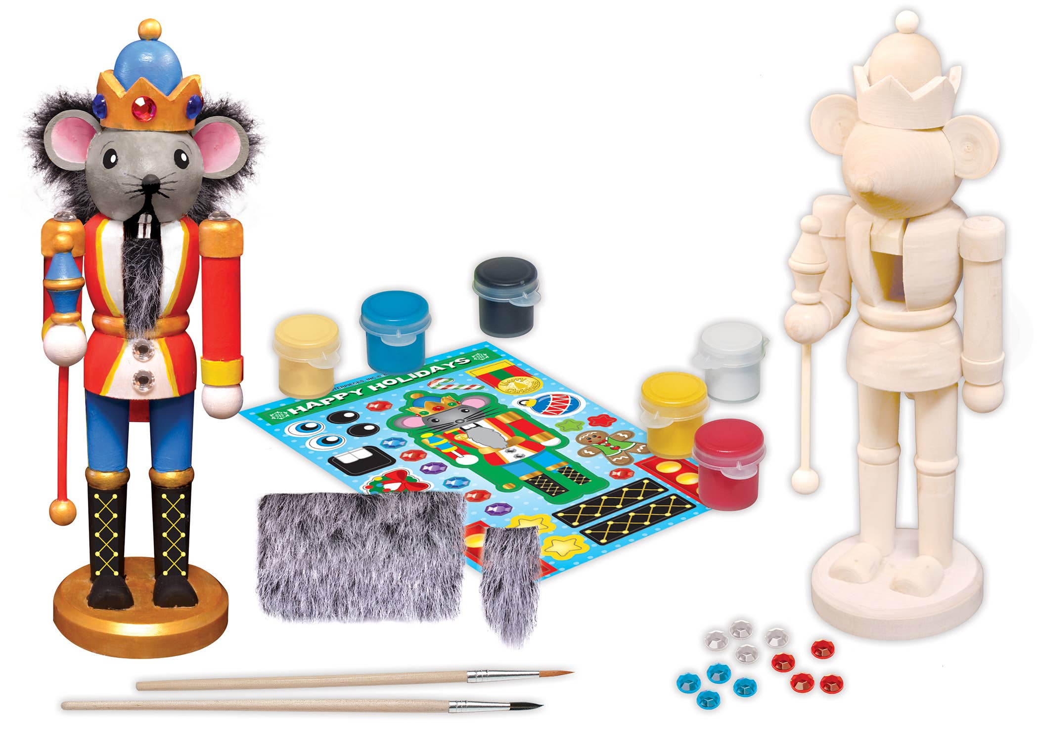Masterpieces Puzzles - Wholesale DIY Craft Kit - Kids - Nutcracker Mouse King Wood Paint Set1