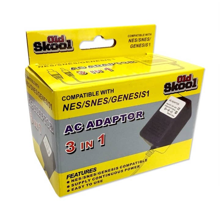 3-in-1-Netzadapter (SNES, NES, GENESIS 1) für den Großhandel von Old Skool