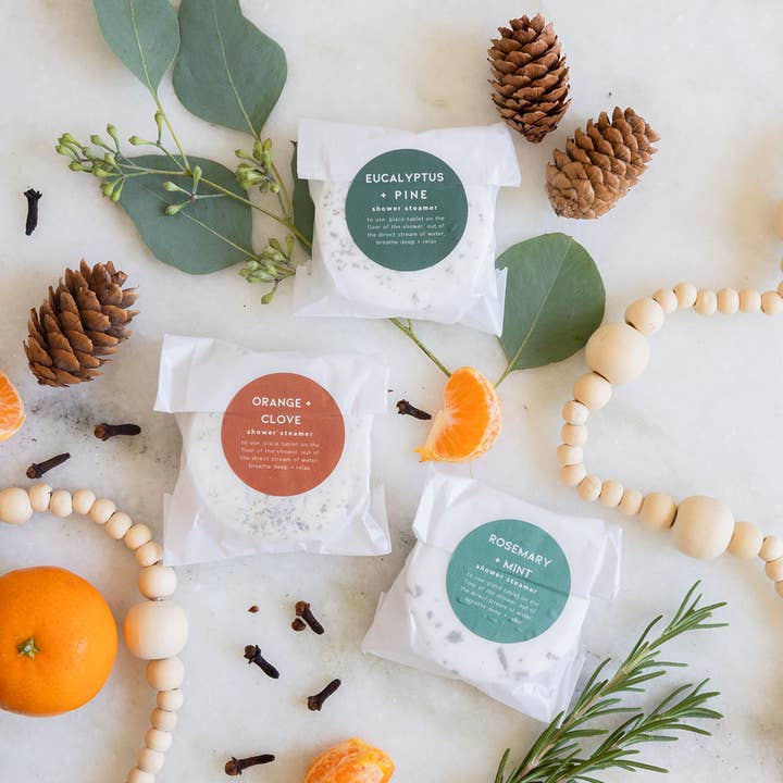 FD Market - Wholesale Shower Steamer/Bomb - Holiday Shower Steamers - Natural Aromatherapy Tablets