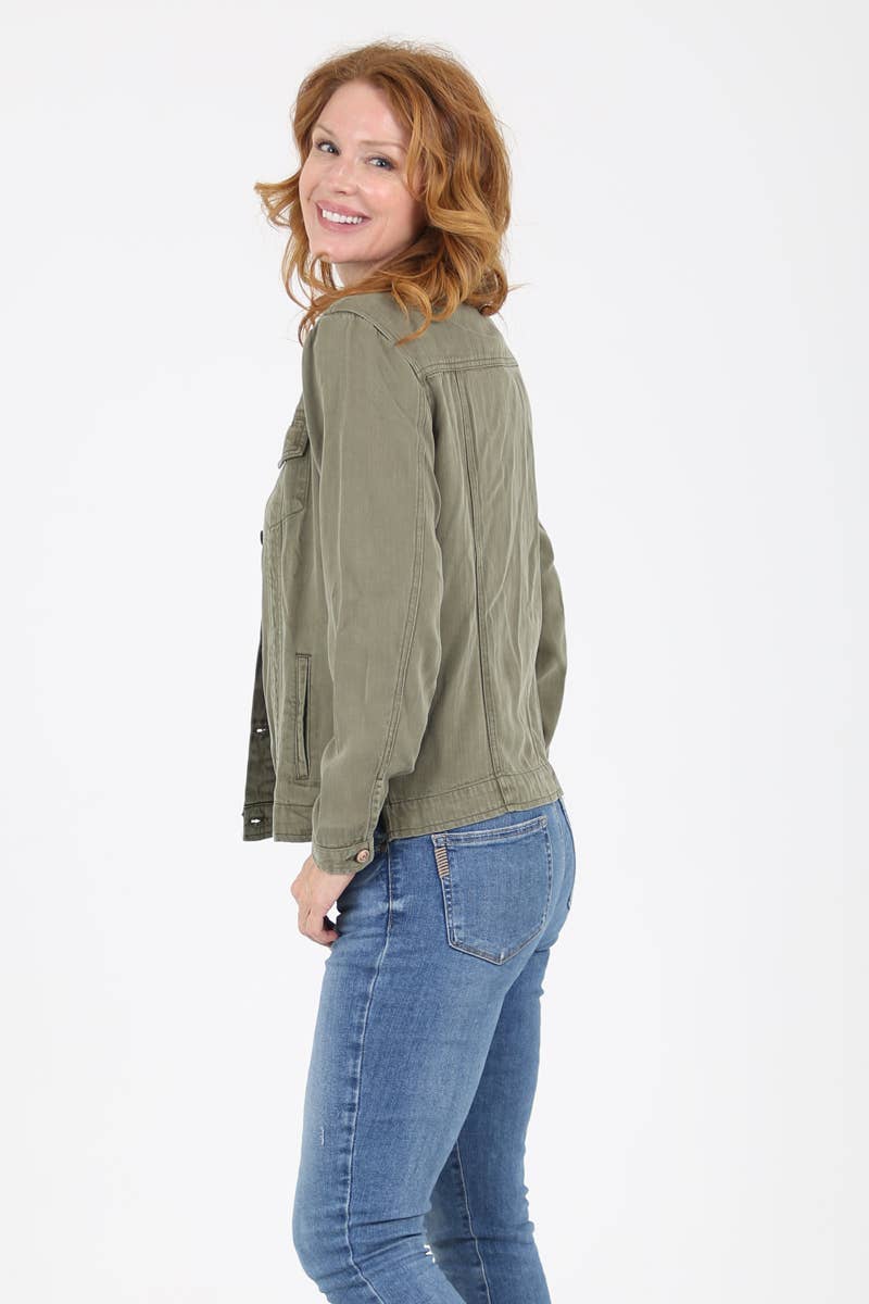 Nostalgia - Wholesale Denim Jacket - Women's - NJ919-ASIS TENCEL DENIM JACKET12