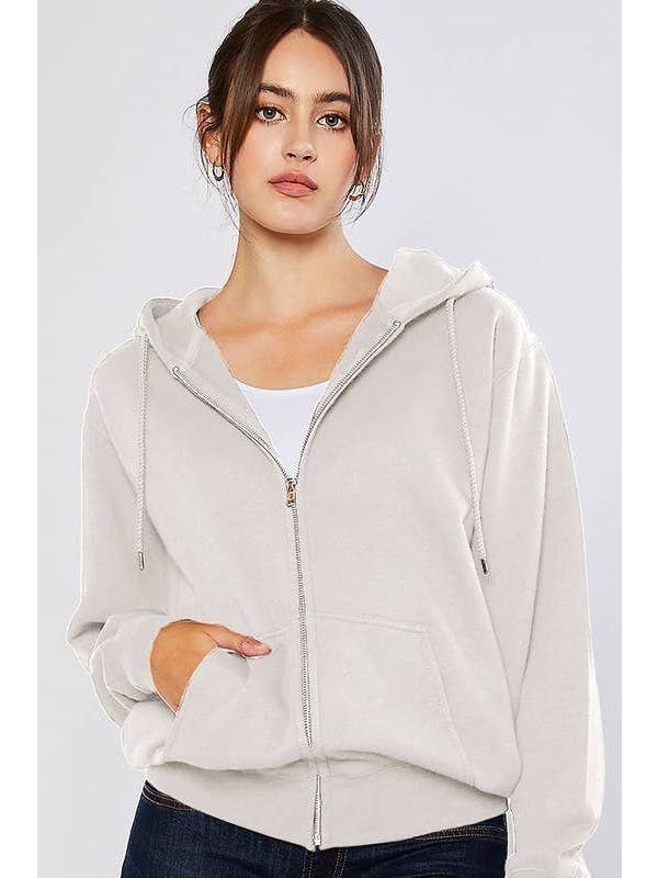 Vanilla Monkey - Wholesale Hoodie – Women's - Oversized Fleece Boyfriends Fit Zip Up Jacket6