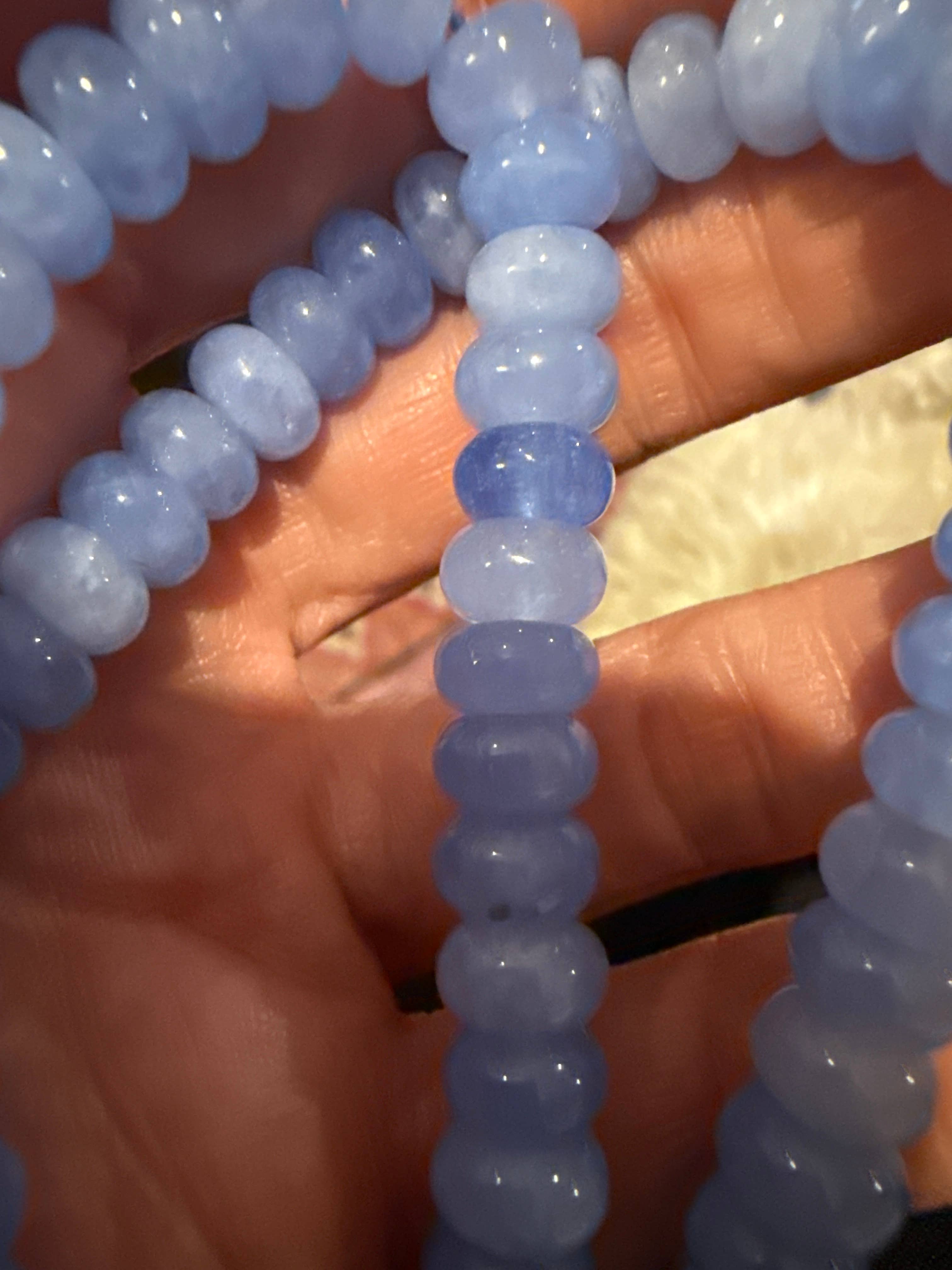 Sonya Renee Jewelry - Wholesale Beaded/Pearl Necklace - Lilly Gemstone Bead Necklace multi-color 8mm opals jade 109