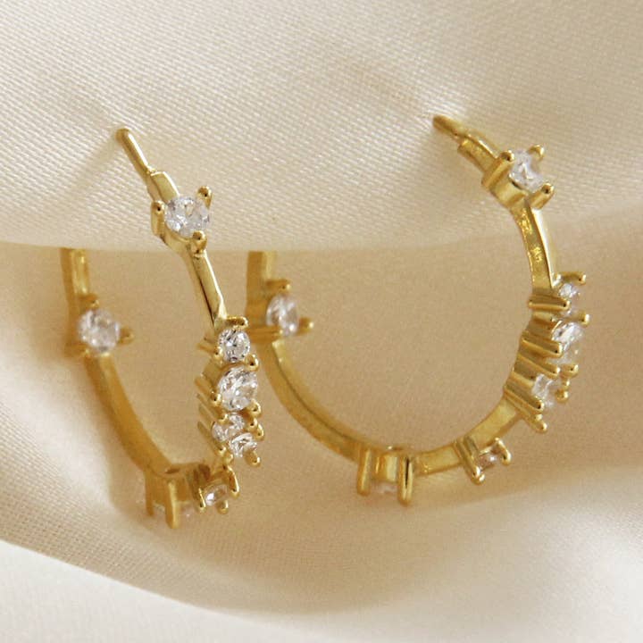 Celestine Semi Hoops for wholesale by MAIVE