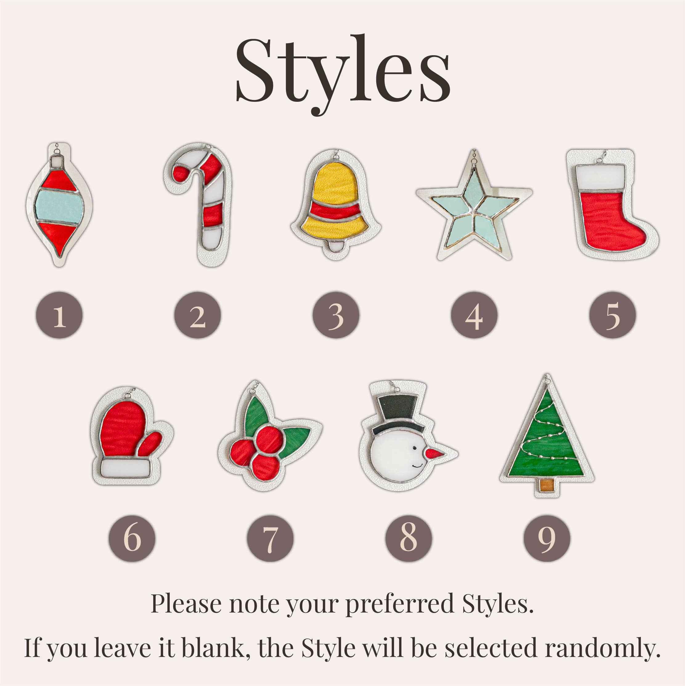 MondoBellissimo – wholesale Suncatcher – Stained Glass Xmas Ornament Suncatcher for Festive Decor F902