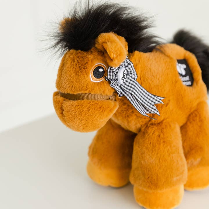 Piccoli Horses – Peluche - Crianças e bebés por atacado – PÔNEI INGLÊS — CASTANHO/PRETO2