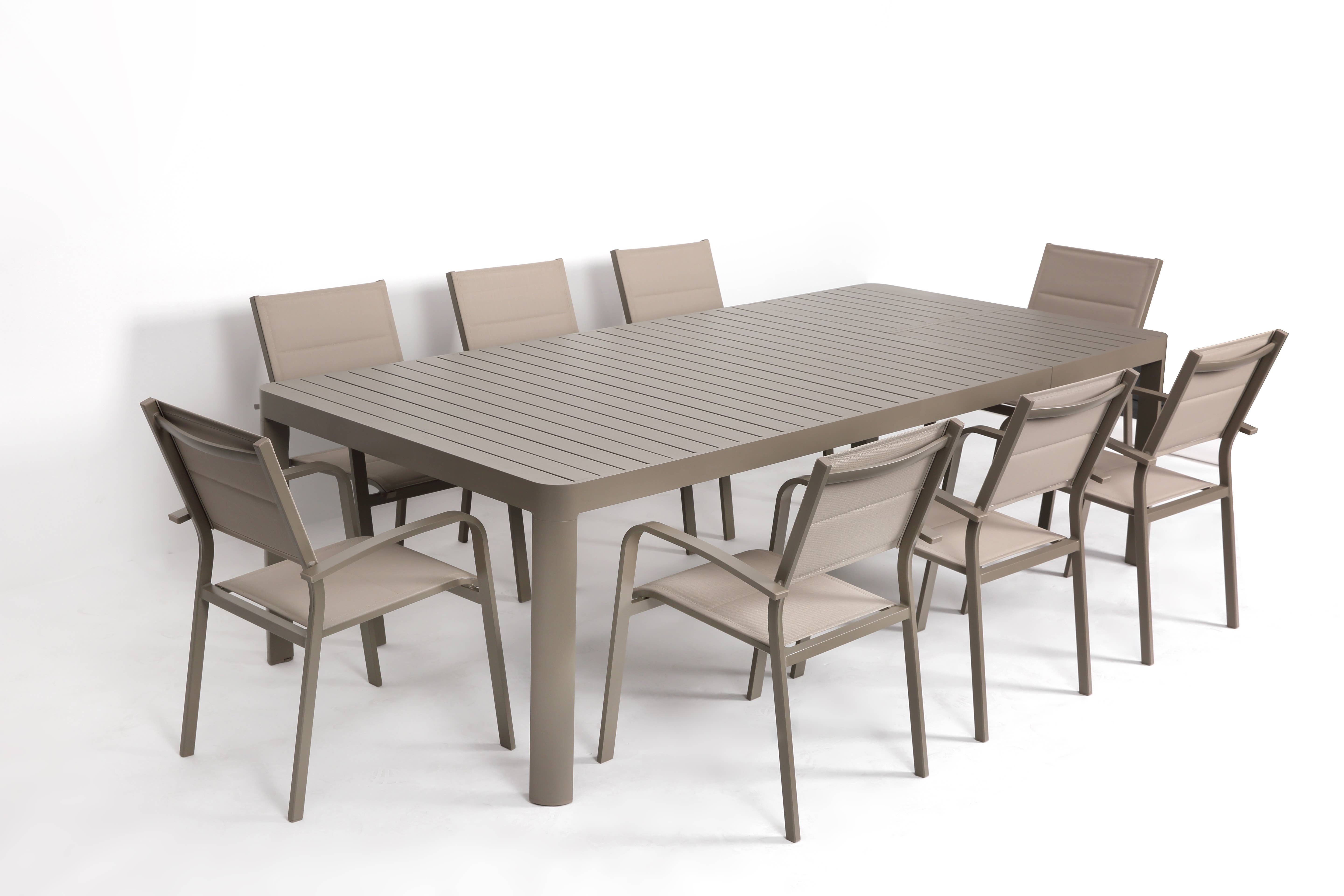 LIFE IS - Wholesale Patio Table - Extendable aluminum table 195/255x100x76.5h dove gray6