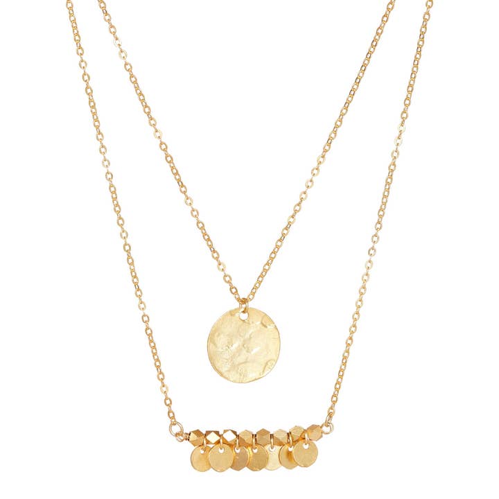 Colar Ilha Grega Dourado por atacado de Ashiana London