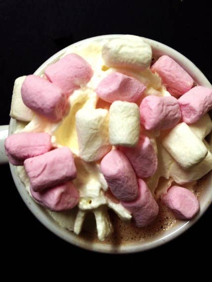 Large Hot Chocolate Stirrer with mini marshmallows - Made in for wholesale by sweet p confectionery