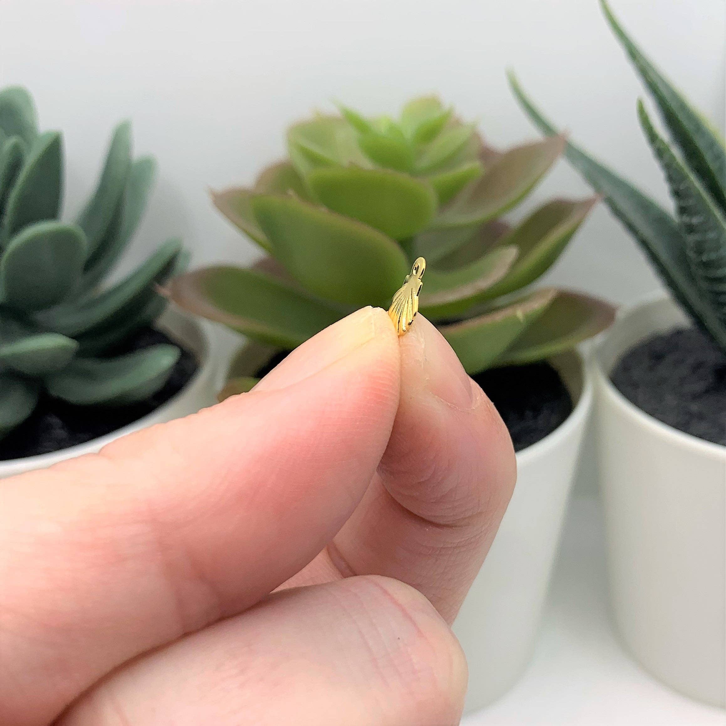 Guerrilla Charm - Wholesale Individual Charm/Pendant - Gold 304 Stainless Steel Tiny Sea Shell Charms, 8x6mm3